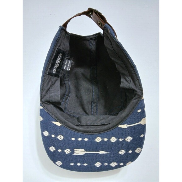Obey Propaganda 5 Panel Ball Cap  Blue Canvas Arrows Diamonds Southwest Tribal - Picture 7 of 8